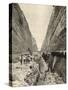 Construction of the Corinth Canal : Cutting the Path of the Canal Through Solid Rock-null-Stretched Canvas