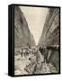 Construction of the Corinth Canal : Cutting the Path of the Canal Through Solid Rock-null-Framed Stretched Canvas