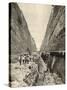 Construction of the Corinth Canal : Cutting the Path of the Canal Through Solid Rock-null-Stretched Canvas