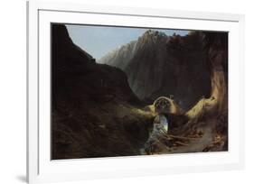 Construction of the Devils Bridge-Karl Blechen-Framed Premium Giclee Print