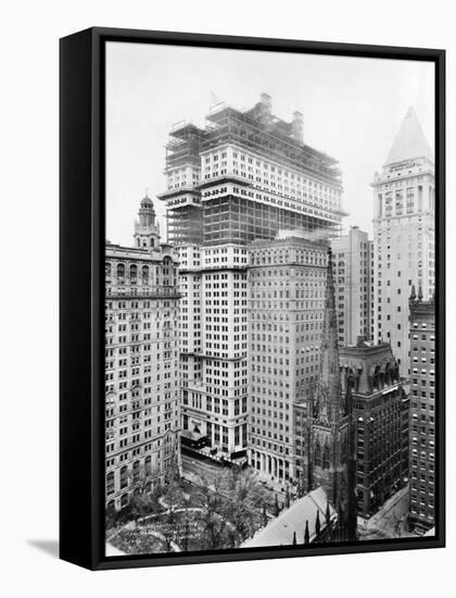 Construction of the Equitable Building, New York-null-Framed Stretched Canvas