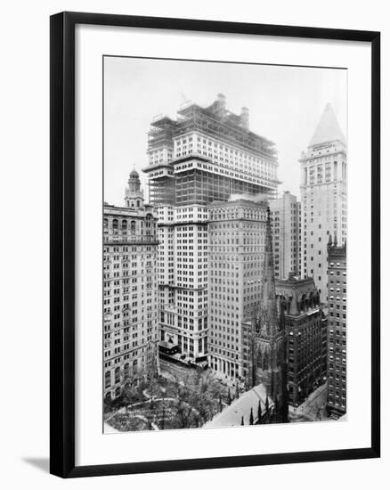 Construction of the Equitable Building, New York-null-Framed Photographic Print