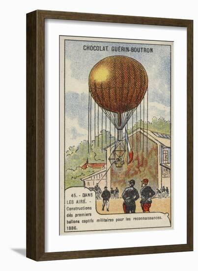 Construction of the First Captive Military Balloons for Reconnaissance Purposes, 1886-null-Framed Giclee Print