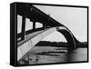 Construction of the Gladesville Bridge-null-Framed Stretched Canvas