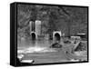 Construction of the Hoover Dam-null-Framed Stretched Canvas