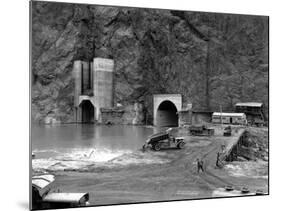 Construction of the Hoover Dam-null-Mounted Photographic Print