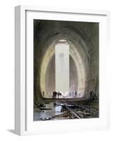 Construction of the Kilsby Tunnel on the London and Birmingham Railway, July 1839-John Cooke Bourne-Framed Giclee Print