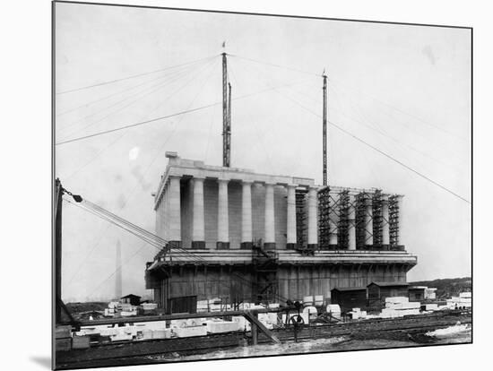 Construction of the Lincoln Memorial-null-Mounted Photographic Print