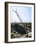 Construction of the Needle Eye Bridge over the M1 at Barnsley, South Yorkshire, 1963-Michael Walters-Framed Photographic Print