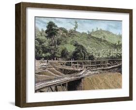 Construction of the Panama Canal. Works in Bridge Called 'Alto-Obispo'-Prisma Archivo-Framed Photographic Print