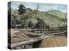 Construction of the Panama Canal. Works in Bridge Called 'Alto-Obispo'-Prisma Archivo-Stretched Canvas