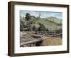 Construction of the Panama Canal. Works in Bridge Called 'Alto-Obispo'-Prisma Archivo-Framed Photographic Print