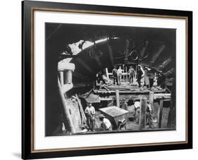 Construction of the Paris Metro, C.1900-null-Framed Photographic Print