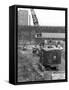 Construction of the Reservoir, Manvers Main Colliery, Wath Upon Dearne, South Yorkshire, 1955-Michael Walters-Framed Stretched Canvas