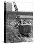 Construction of the Reservoir, Manvers Main Colliery, Wath Upon Dearne, South Yorkshire, 1955-Michael Walters-Stretched Canvas