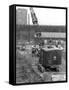 Construction of the Reservoir, Manvers Main Colliery, Wath Upon Dearne, South Yorkshire, 1955-Michael Walters-Framed Stretched Canvas