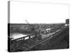 Construction of the Reservoir, Manvers Main Colliery, Wath Upon Dearne, South Yorkshire, 1955-Michael Walters-Stretched Canvas