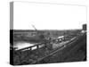 Construction of the Reservoir, Manvers Main Colliery, Wath Upon Dearne, South Yorkshire, 1955-Michael Walters-Stretched Canvas