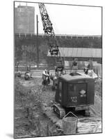 Construction of the Reservoir, Manvers Main Colliery, Wath Upon Dearne, South Yorkshire, 1955-Michael Walters-Mounted Photographic Print