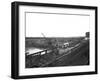 Construction of the Reservoir, Manvers Main Colliery, Wath Upon Dearne, South Yorkshire, 1955-Michael Walters-Framed Photographic Print