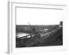 Construction of the Reservoir, Manvers Main Colliery, Wath Upon Dearne, South Yorkshire, 1955-Michael Walters-Framed Photographic Print