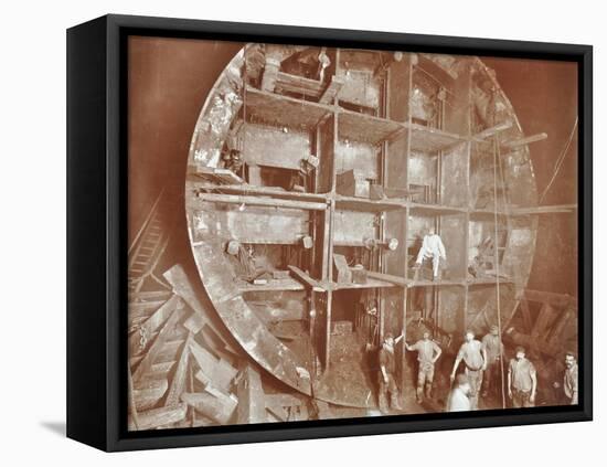 Construction of the Rotherhithe Tunnel, Bermondsey, London, November 1906-null-Framed Stretched Canvas