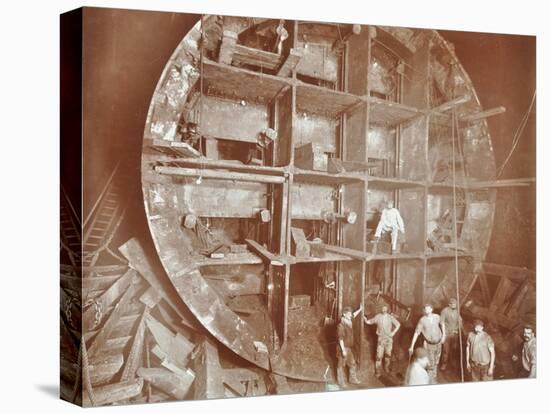 Construction of the Rotherhithe Tunnel, Bermondsey, London, November 1906-null-Stretched Canvas