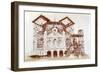 Construction of the Sacrée Coeur Basilica Paris C. 1900-null-Framed Giclee Print