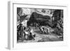 Construction of the St Gotthard Tunnel Beneath the Alps, 1880-null-Framed Giclee Print