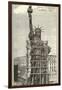 Construction of the Statue of Liberty-null-Framed Art Print