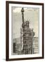 Construction of the Statue of Liberty-null-Framed Art Print