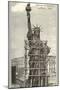 Construction of the Statue of Liberty-null-Mounted Art Print
