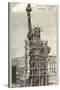 Construction of the Statue of Liberty-null-Stretched Canvas