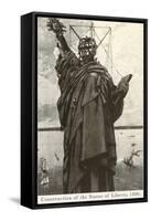 Construction of the Statue of Liberty-null-Framed Stretched Canvas