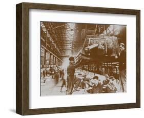 Construction of the T-34 Tanks at the Kirov Factory in Chelyabinsk-null-Framed Giclee Print