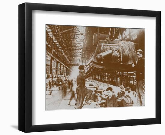 Construction of the T-34 Tanks at the Kirov Factory in Chelyabinsk-null-Framed Giclee Print