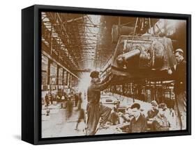 Construction of the T-34 Tanks at the Kirov Factory in Chelyabinsk-null-Framed Stretched Canvas