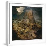 Construction of the Tower of Babel, Ca. 1595, Flemish School-Pieter Brueghel the Younger-Framed Giclee Print