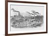 Construction of the Upper Batteries at St. Louis-Frank Leslie-Framed Art Print