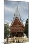 Construction of Traditional Style Batak House with Bamboo Scaffolding-Annie Owen-Mounted Photographic Print