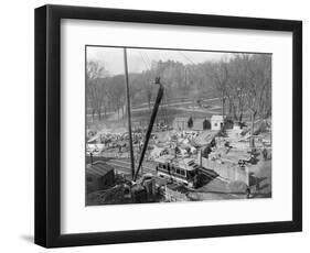 Construction on Boston Common-null-Framed Photographic Print