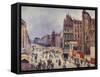 Construction on Reaumur Street-Maximilien Luce-Framed Stretched Canvas