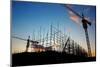 Construction Site at Dusk (Or Dawn)-Liang Zhang-Mounted Photographic Print