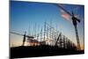 Construction Site at Dusk (Or Dawn)-Liang Zhang-Mounted Photographic Print