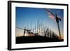 Construction Site at Dusk (Or Dawn)-Liang Zhang-Framed Photographic Print