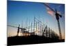 Construction Site at Dusk (Or Dawn)-Liang Zhang-Mounted Photographic Print