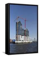 Construction Site at the Elbphilharmonie in Hamburg, Germany, Europe-Axel Schmies-Framed Stretched Canvas