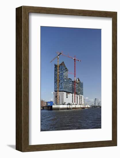 Construction Site at the Elbphilharmonie in Hamburg, Germany, Europe-Axel Schmies-Framed Photographic Print