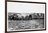 Construction Train on the Union Pacific Railroad, USA, 1868-null-Framed Giclee Print