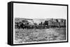 Construction Train on the Union Pacific Railroad, USA, 1868-null-Framed Stretched Canvas